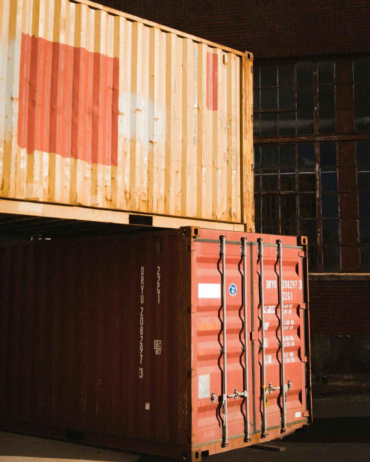 Container Sea Can Shipping Vancouver Island, British Columbia, Canada